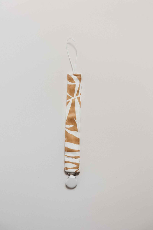 Gold Palm Pacifier Clip