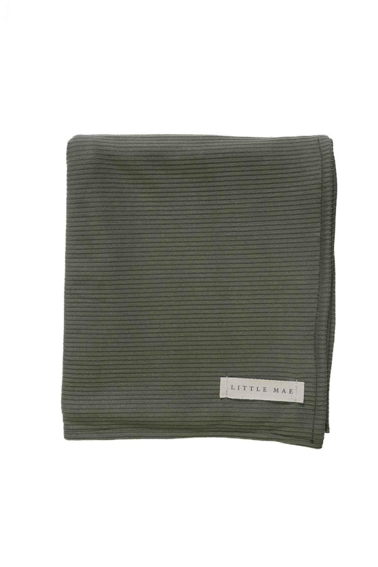 Moss Ribbed Stretch Swaddle - GiFTiFY