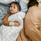Marine Gingham Quilted Blanket