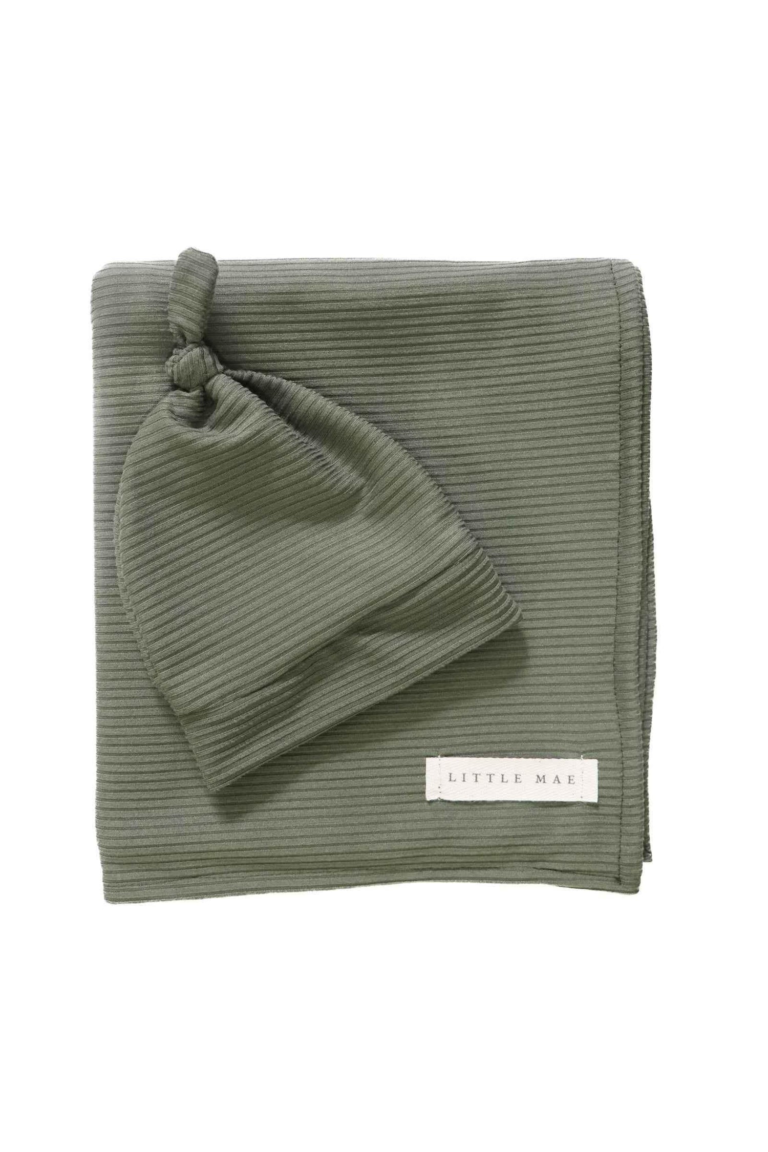 Moss Ribbed Stretch Swaddle - GiFTiFY