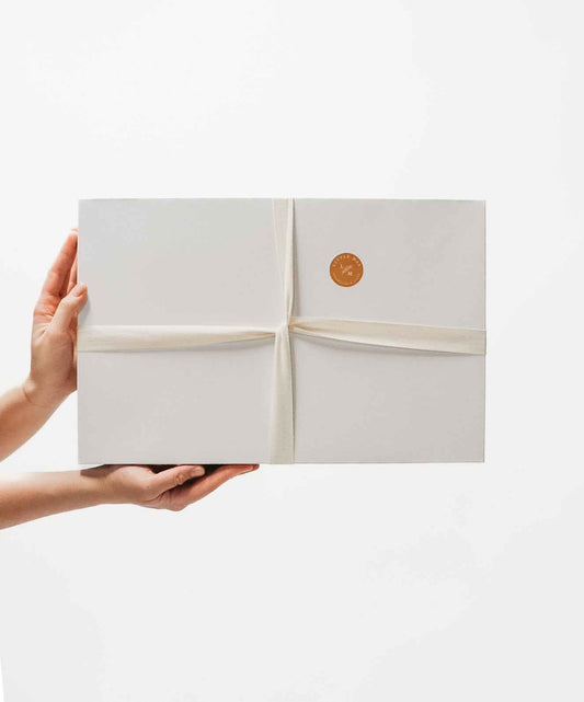 Oat Ribbed Gift Box
