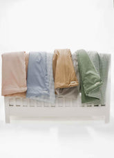 Marine Gingham Quilted Blanket - GiFTiFY