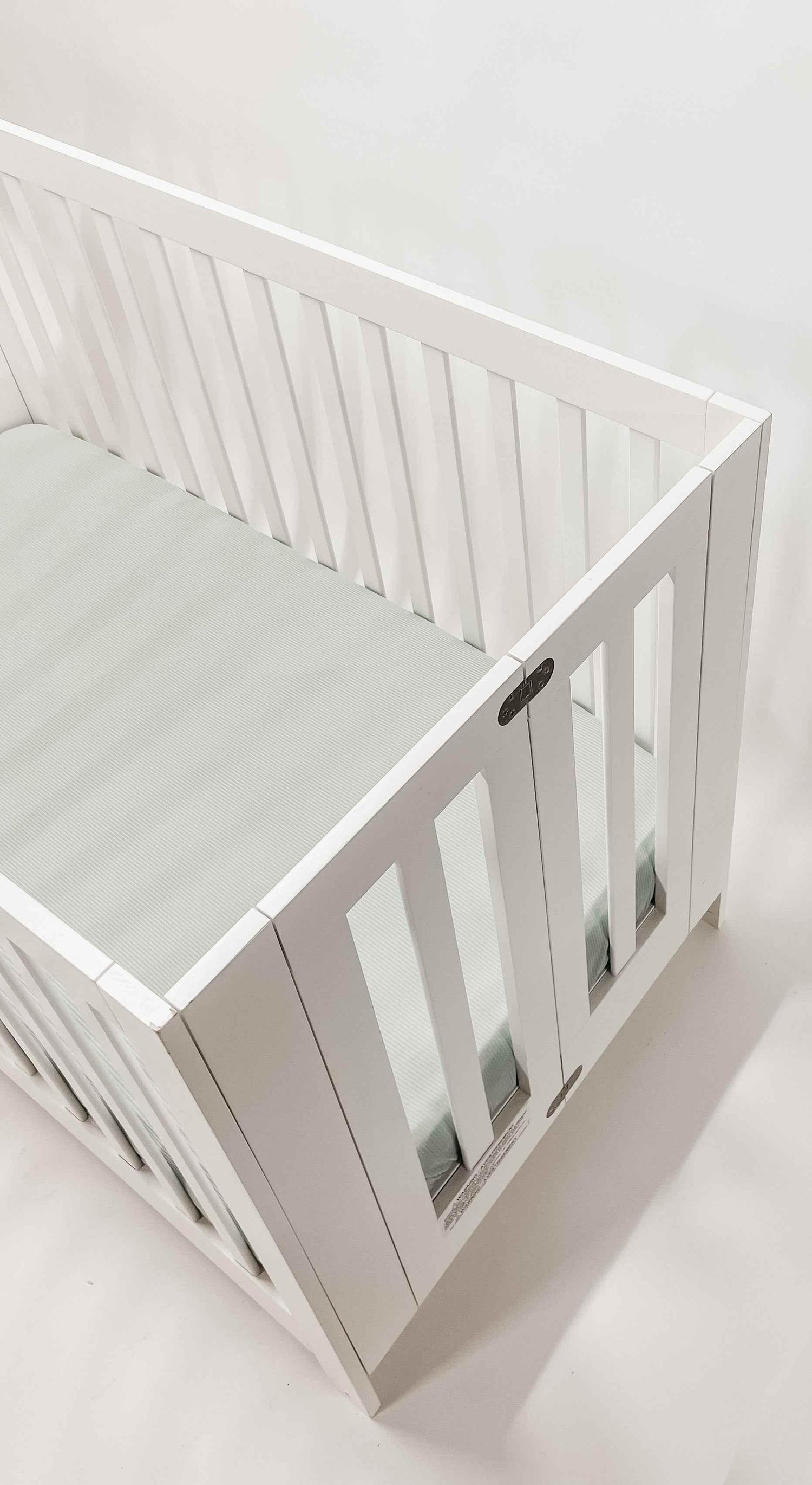 Seafoam Ribbed Crib Sheet - GiFTiFY