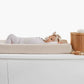 Oat Ribbed Changing Pad Cover