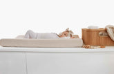 Oat Ribbed Changing Pad Cover - GiFTiFY