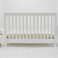 Oat Ribbed Crib Sheet