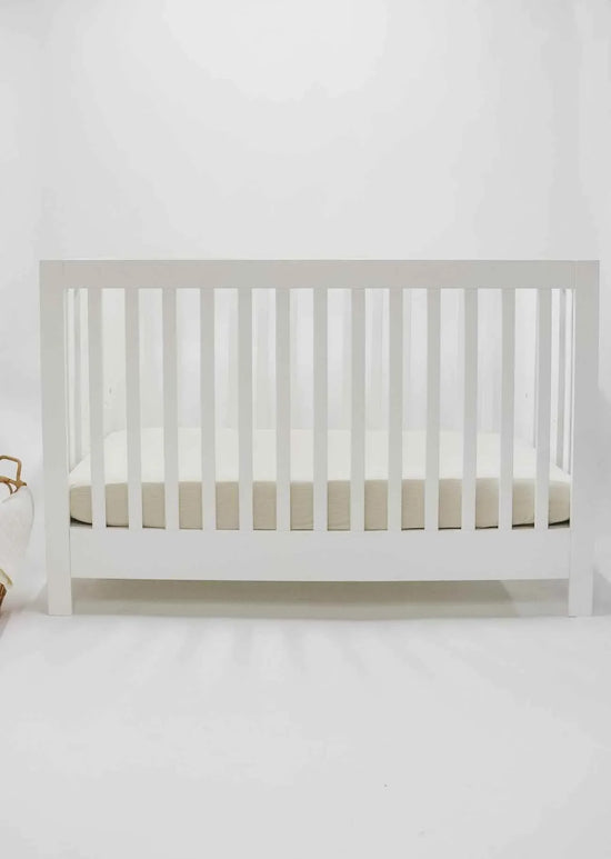 Oat Ribbed Crib Sheet - GiFTiFY