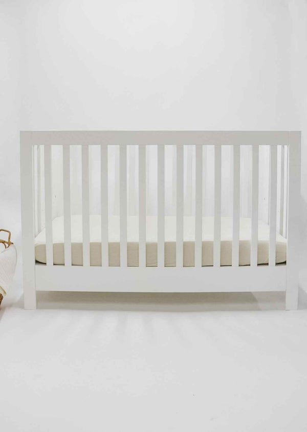 Oat Ribbed Crib Sheet - GiFTiFY