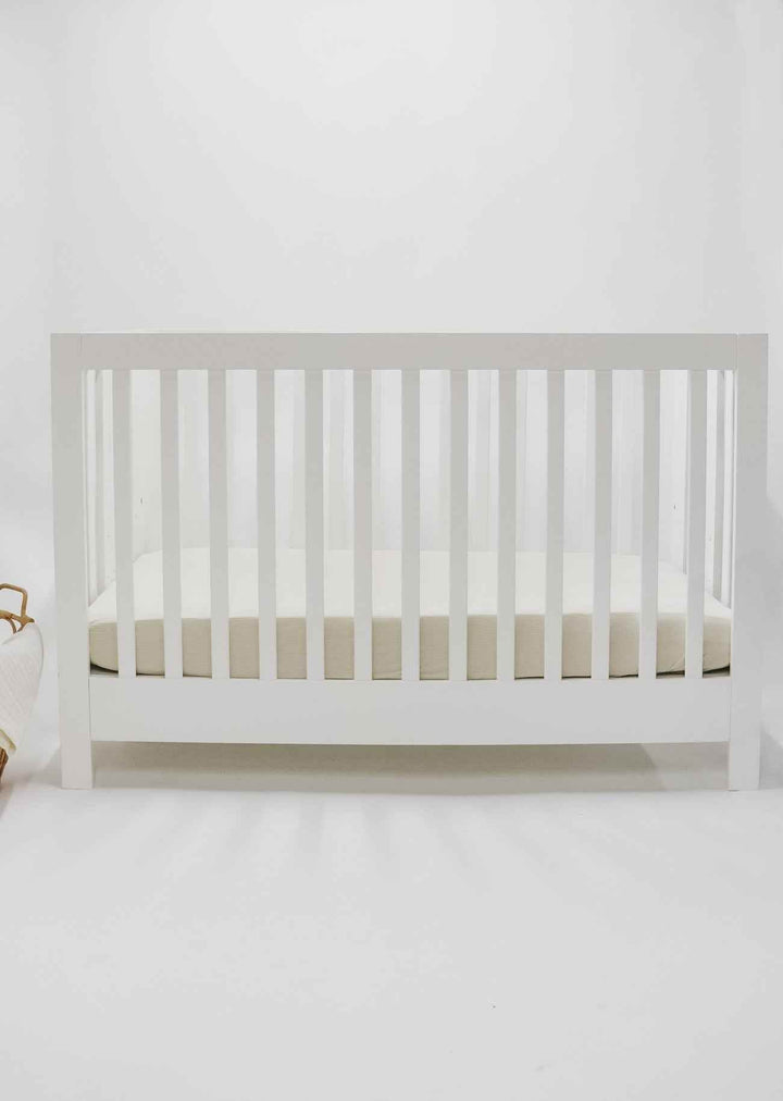 Oat Ribbed Crib Sheet - GiFTiFY