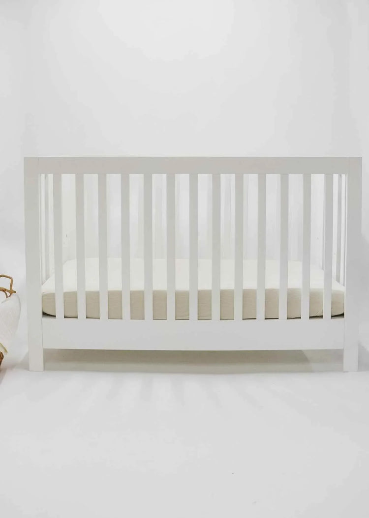 Oat Ribbed Crib Sheet - GiFTiFY