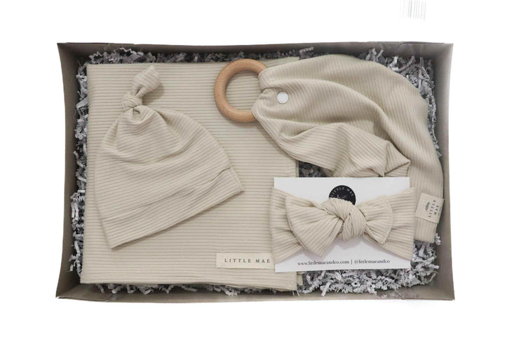Oat Ribbed Gift Box - GiFTiFY