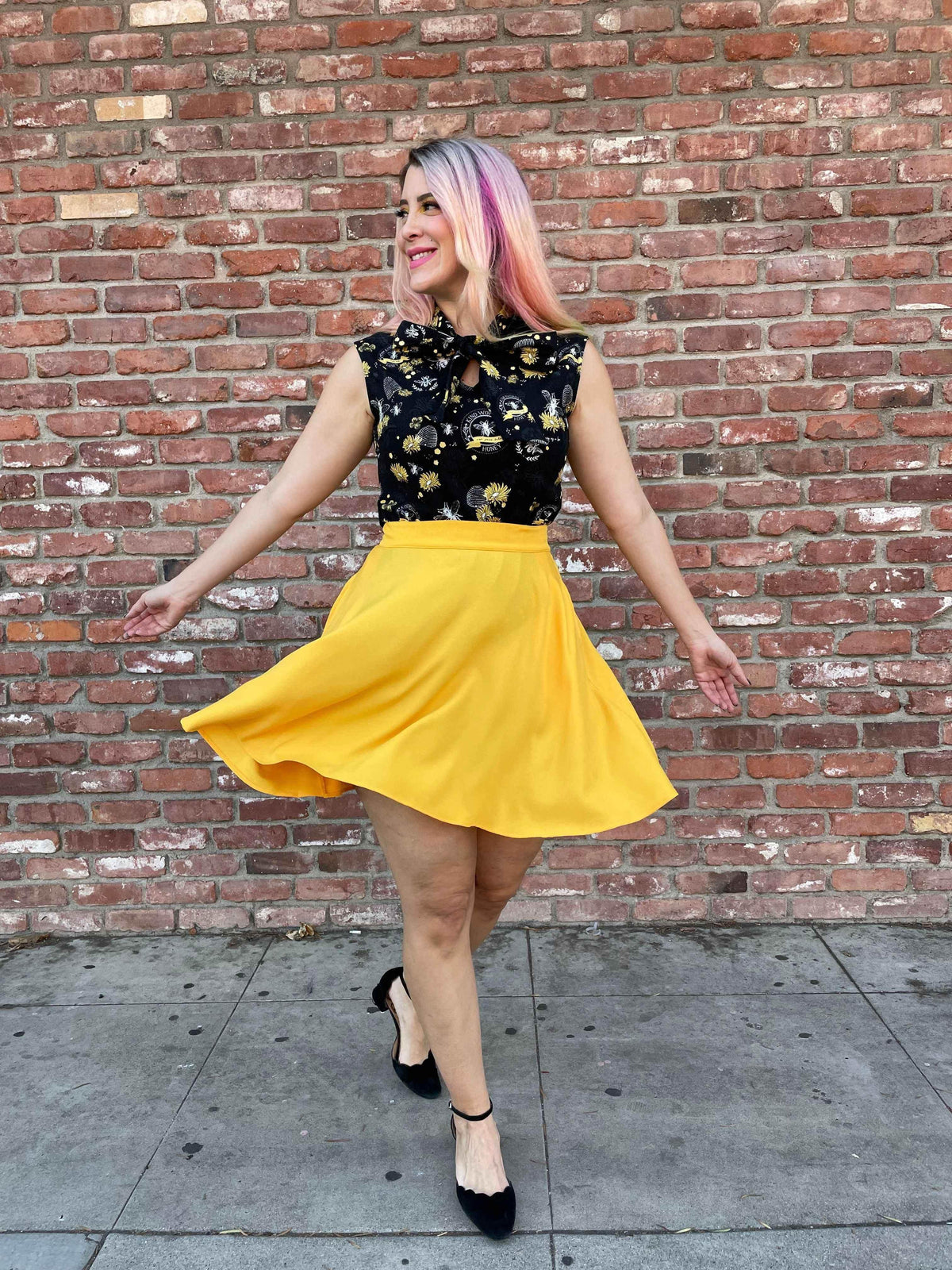 Bee Kind Bow Top Shirts & Tops by Retrolicious
