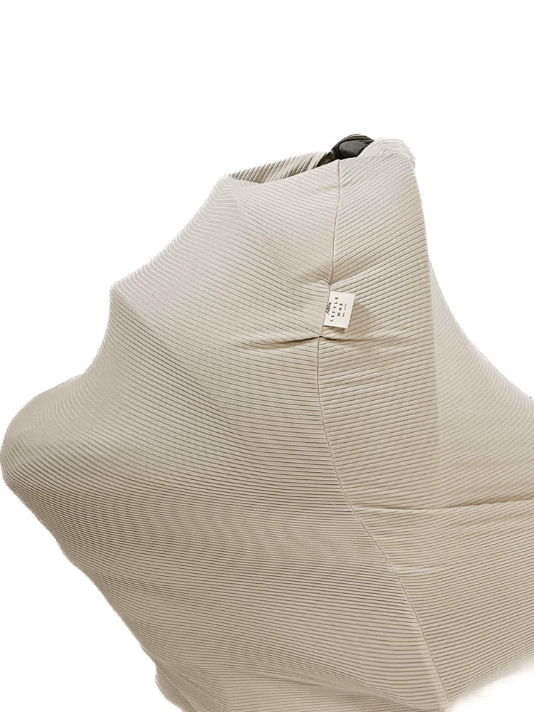 Oat Ribbed Car Seat Cover - GiFTiFY
