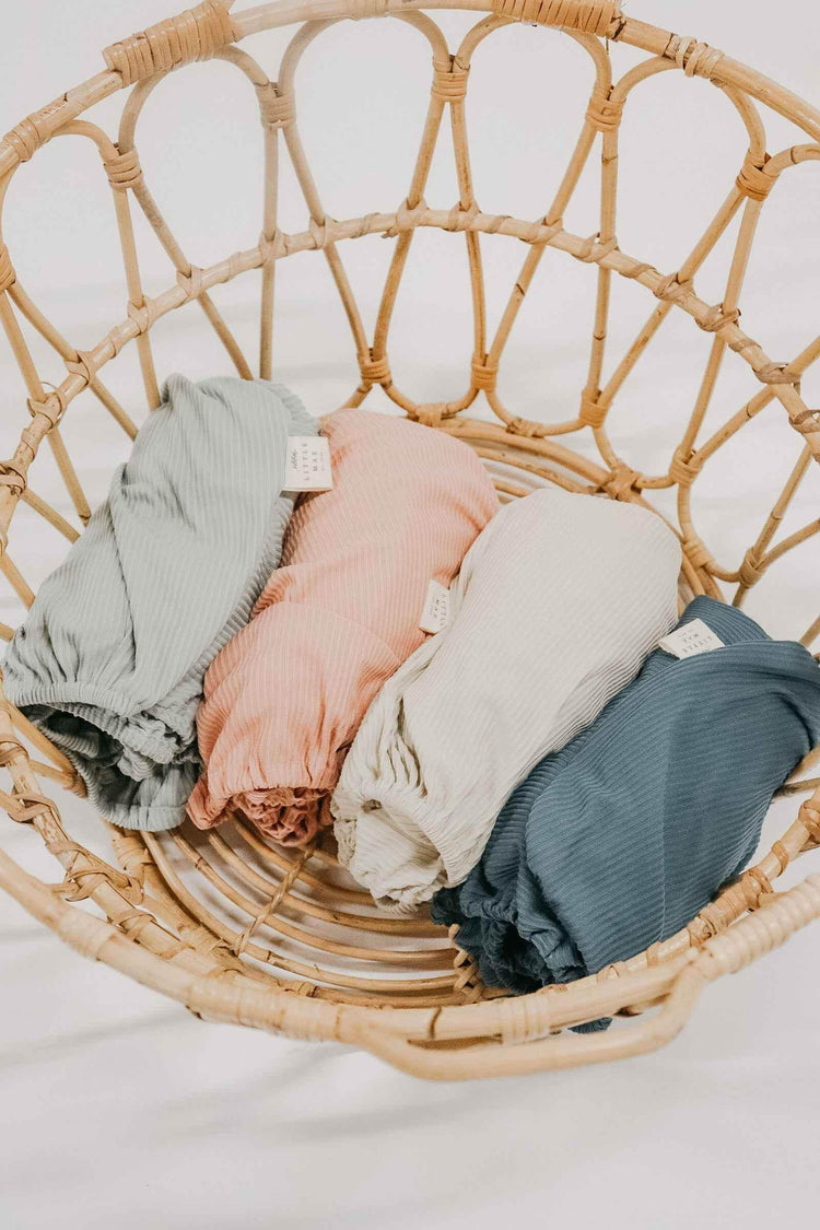 River Ribbed Crib Sheet - GiFTiFY