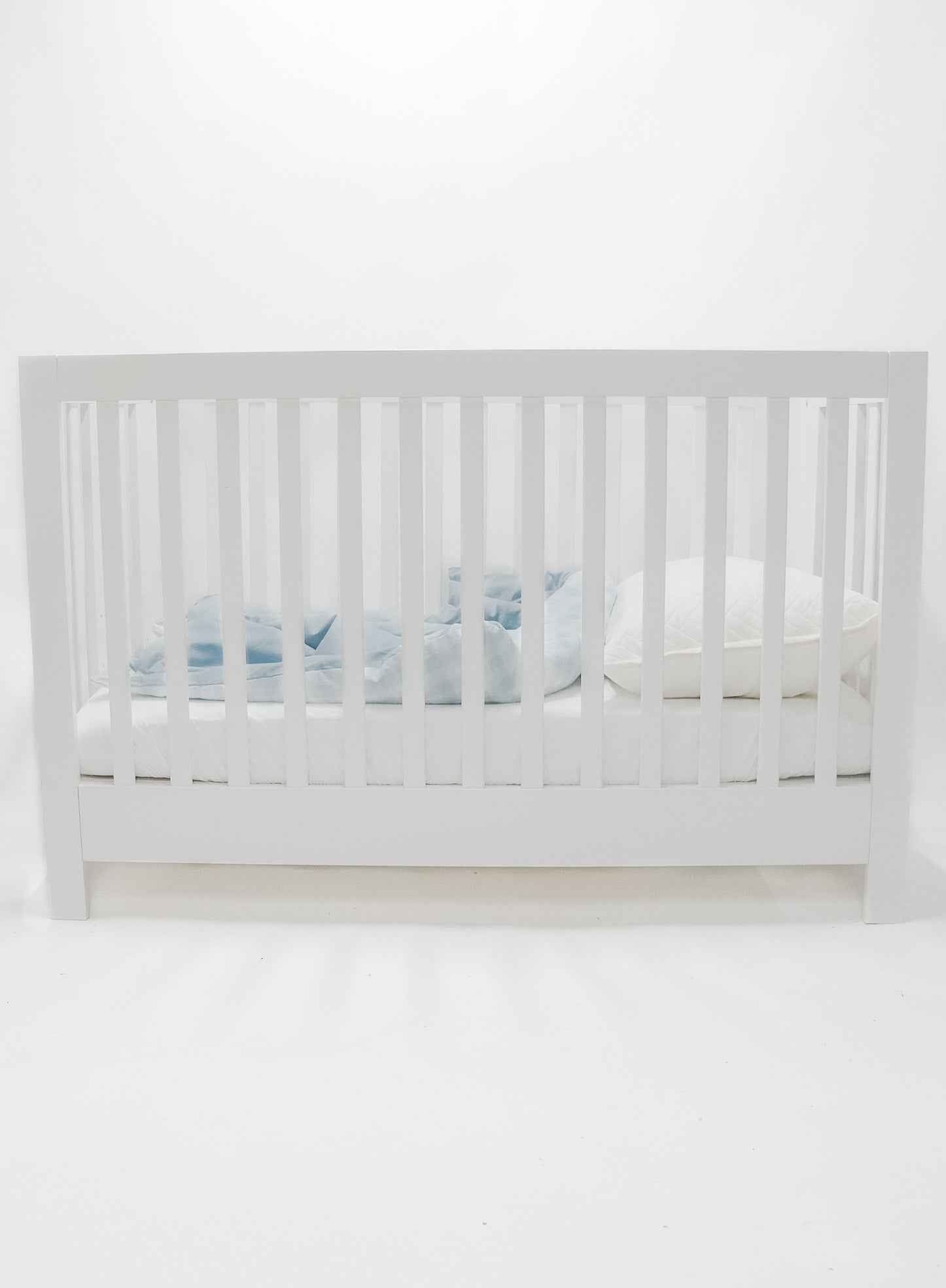 Marine Gingham Quilted Blanket