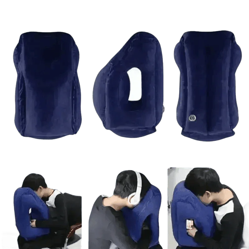 Inflatable Travel Pillow Designed Air Cushion - GiFTiFY