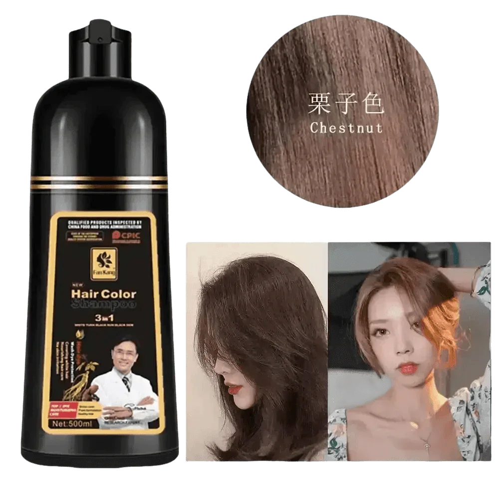 Instant Coloring Shampoo for Natural Black Color purple grey hair men - GiFTiFY