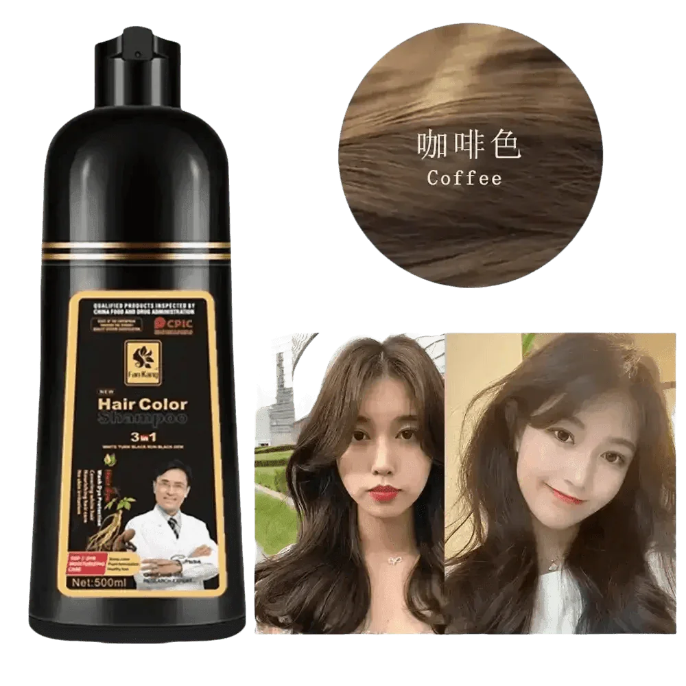 Instant Coloring Shampoo for Natural Black Color purple grey hair men - GiFTiFY