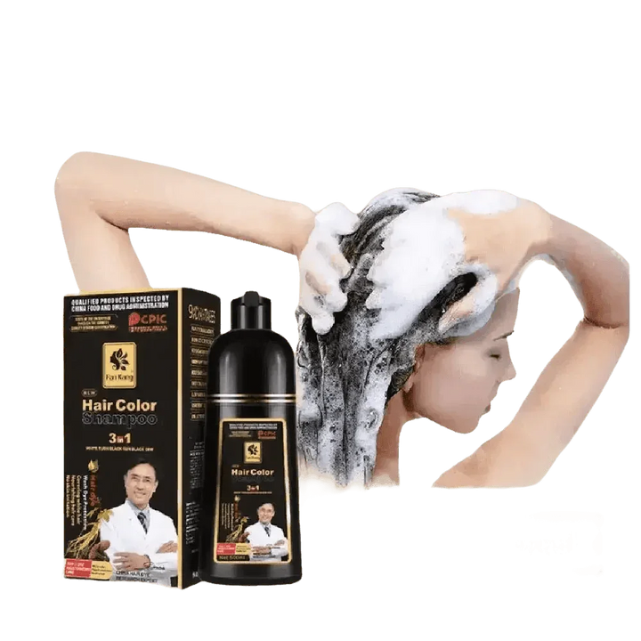 Instant Coloring Shampoo for Natural Black Color purple grey hair men - GiFTiFY