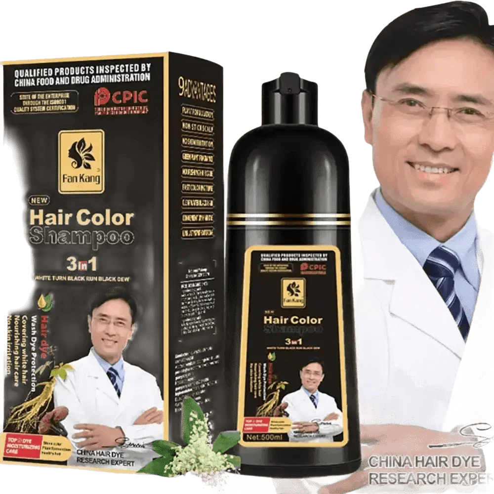 Instant Coloring Shampoo for Natural Black Color purple grey hair men - GiFTiFY