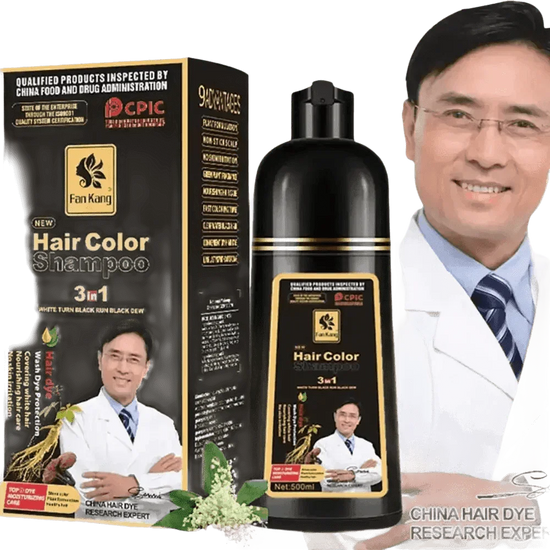 Instant Coloring Shampoo for Natural Black Color purple grey hair men - GiFTiFY