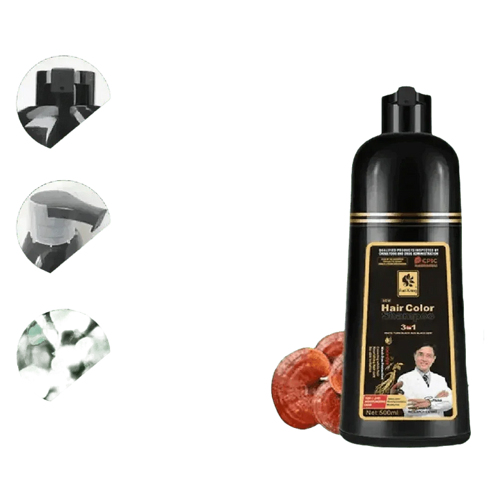 Instant Coloring Shampoo for Natural Black Color purple grey hair men - GiFTiFY