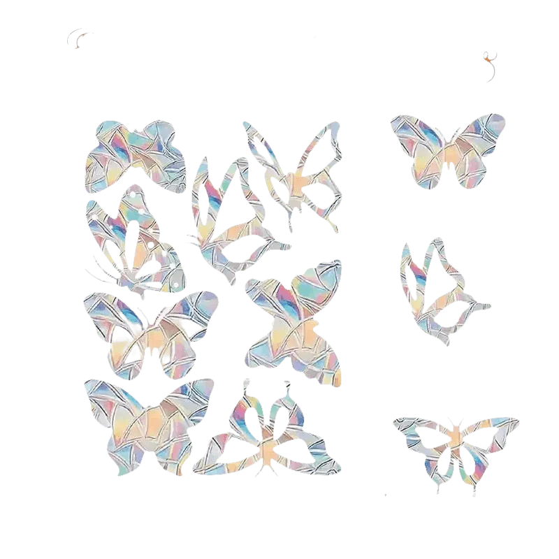 Iridescent Butterfly Sun Catcher Window Stickers - GiFTiFY