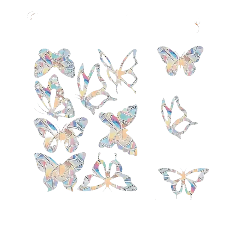 Iridescent Butterfly Sun Catcher Window Stickers - GiFTiFY