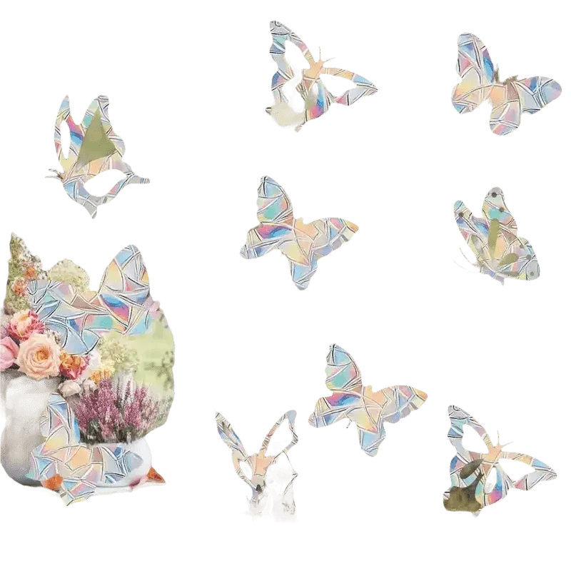 Iridescent Butterfly Sun Catcher Window Stickers - GiFTiFY