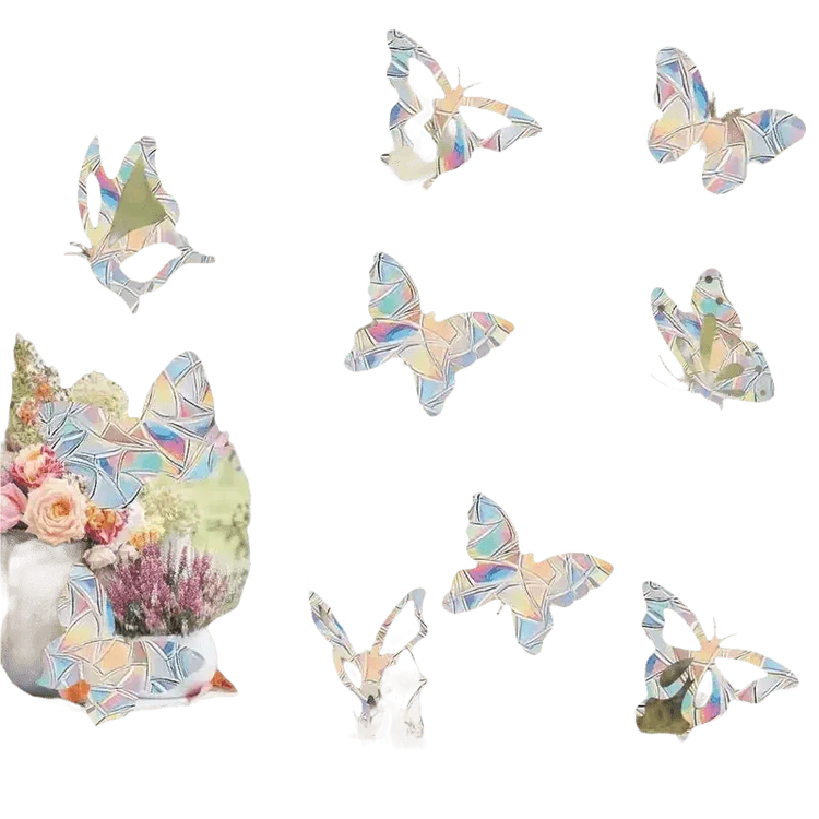 Iridescent Butterfly Sun Catcher Window Stickers - GiFTiFY