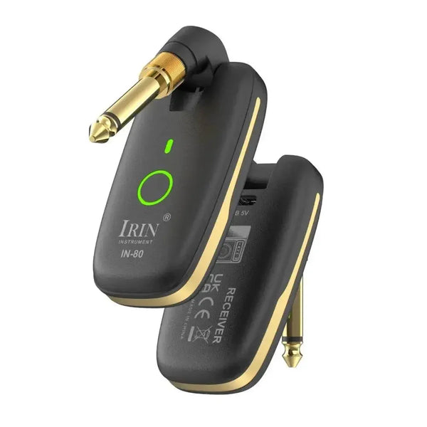 IRIN IN-80 Guitar Wireless System Transceiver Audio Amplifier Wireless Guitar Transmitter Receiver for Electric Guitar Bass Part - GiFTiFY