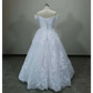 Ivory Lace Off Shoulder Wedding Gown 50cm Train - GiFTiFY