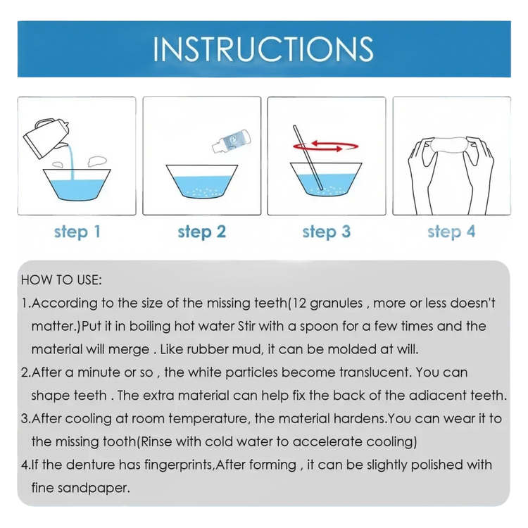 Jaysuning Moldable Dental Temporary Tooth Molding Material - GiFTiFY