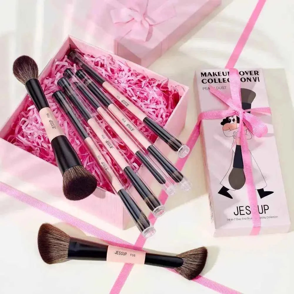 Jessup Double-Sided Makeup Brush Set Makeup Brushes by Dropshee