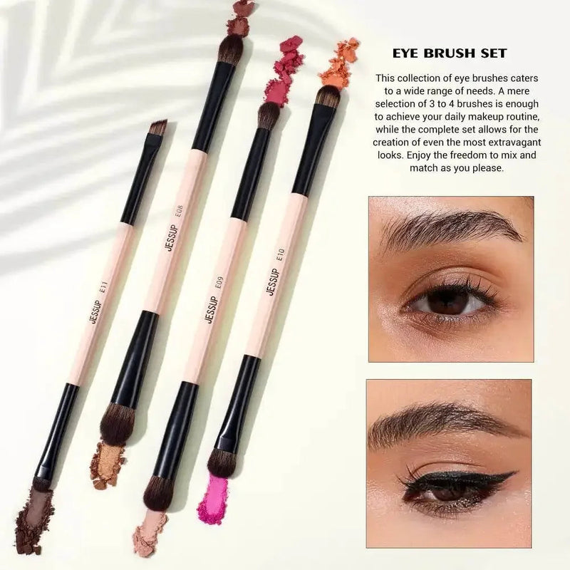 Jessup Double-Sided Makeup Brush Set Makeup Brushes by Dropshee