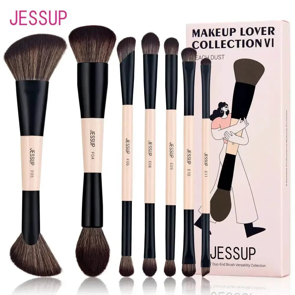 Jessup Double-Sided Makeup Brush Set Makeup Brushes by Dropshee