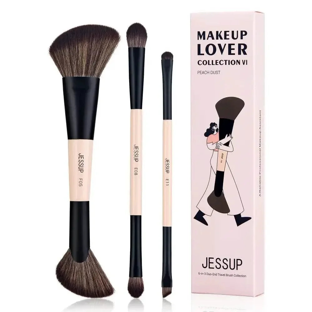 Jessup Double-Sided Makeup Brush Set Makeup Brushes by Dropshee