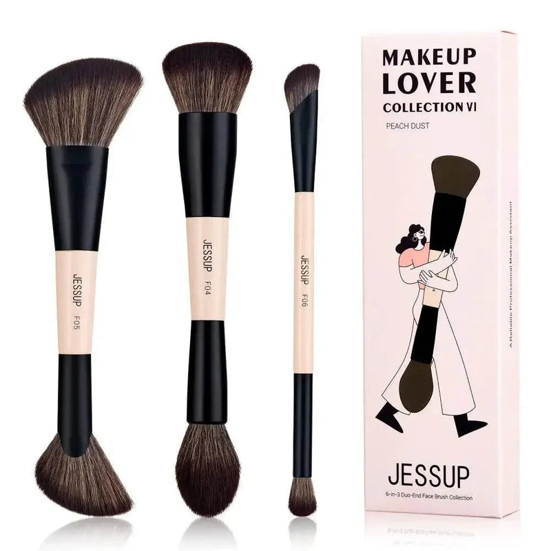 Jessup Double-Sided Makeup Brush Set Makeup Brushes by Dropshee