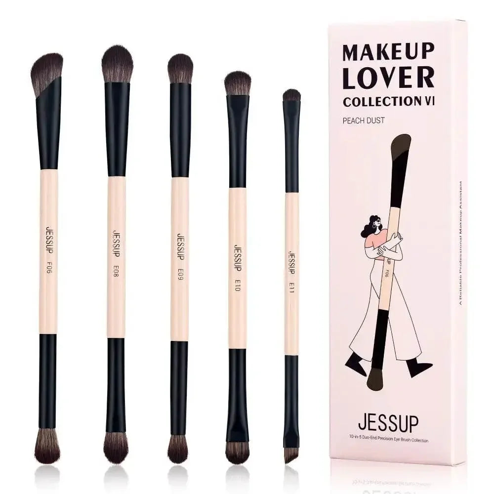 Jessup Double-Sided Makeup Brush Set Makeup Brushes by Dropshee