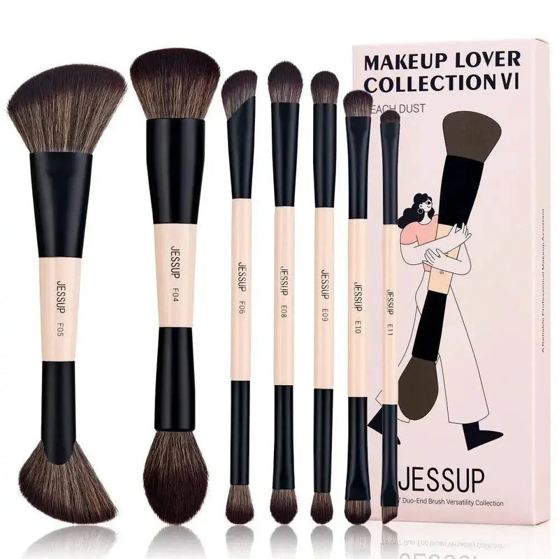 Jessup Double-Sided Makeup Brush Set Makeup Brushes by Dropshee