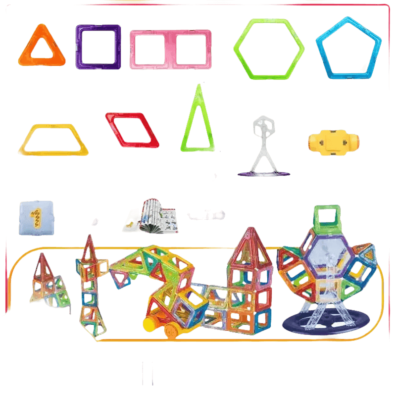 Kids Magnetic Building Blocks Mini Size Magnet Blocks Colorful Magnetic Building Blocks toys & Games by Toys Discount Store
