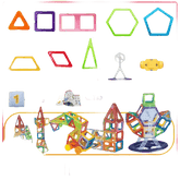 Kids Magnetic Building Blocks Mini Size Magnet Blocks Colorful Magnetic Building Blocks - GiFTiFY