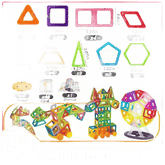 Kids Magnetic Building Blocks Mini Size Magnet Blocks Colorful Magnetic Building Blocks - GiFTiFY