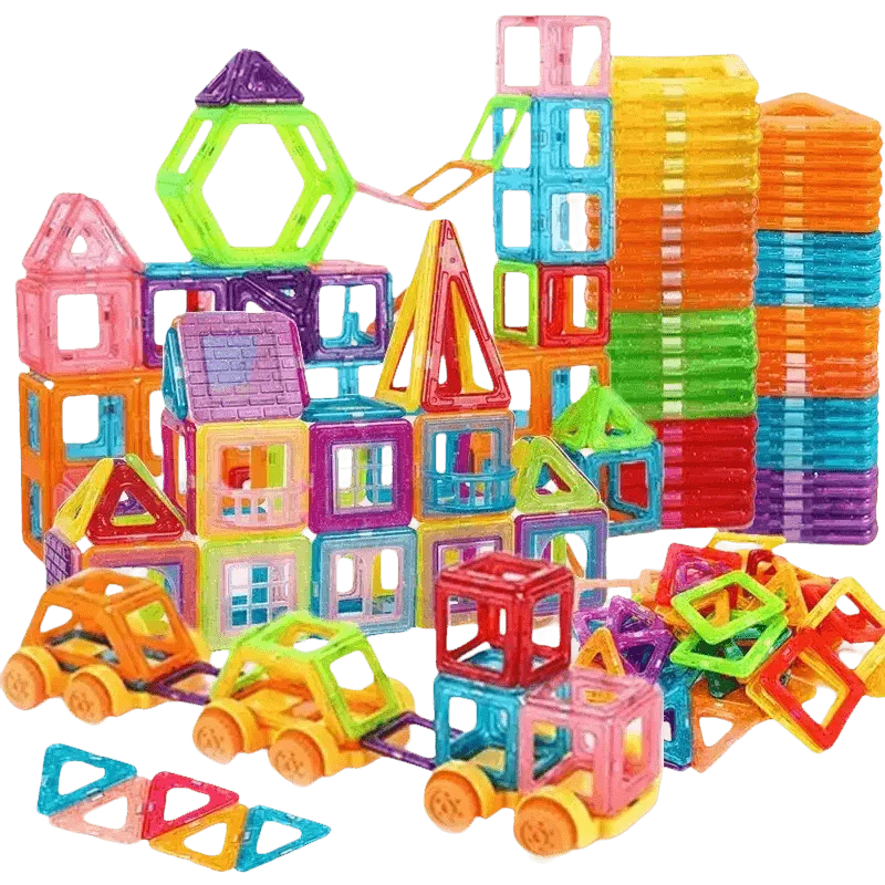 Kids Magnetic Building Blocks Mini Size Magnet Blocks Colorful Magnetic Building Blocks - GiFTiFY
