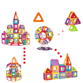 Kids Magnetic Building Blocks Mini Size Magnet Blocks Colorful Magnetic Building Blocks - GiFTiFY