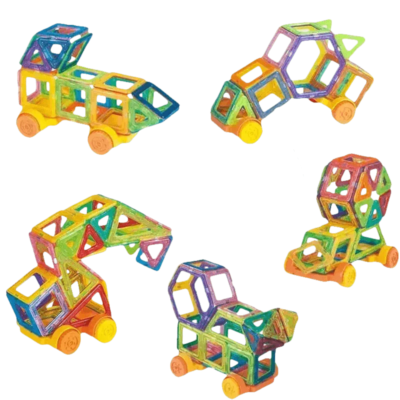 Kids Magnetic Building Blocks Mini Size Magnet Blocks Colorful Magnetic Building Blocks - GiFTiFY
