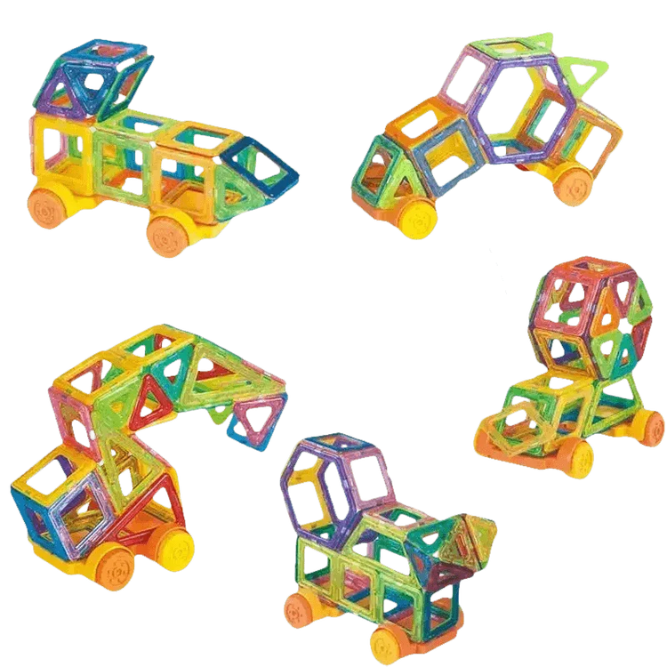 Kids Magnetic Building Blocks Mini Size Magnet Blocks Colorful Magnetic Building Blocks - GiFTiFY