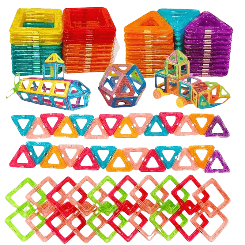 Kids Magnetic Building Blocks Mini Size Magnet Blocks Colorful Magnetic Building Blocks - GiFTiFY