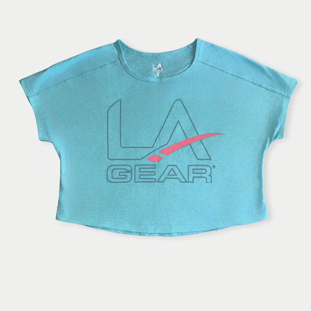 LA GEAR LOGO CROPPED TEE - GiFTiFY