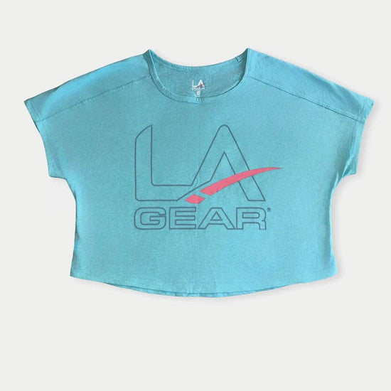 LA GEAR LOGO CROPPED TEE - GiFTiFY